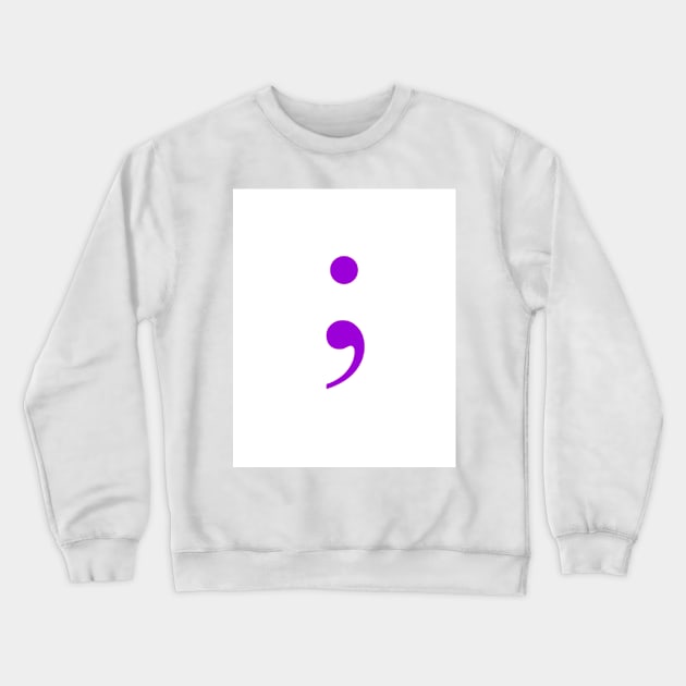 Semicolon Crewneck Sweatshirt by ZoeBaruch